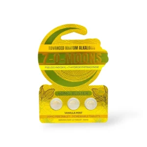 7-O-Moons Pseudoindoxyl + 7-Hydroxymitragynine Chewable Tablet Vanilla Mint 20mg